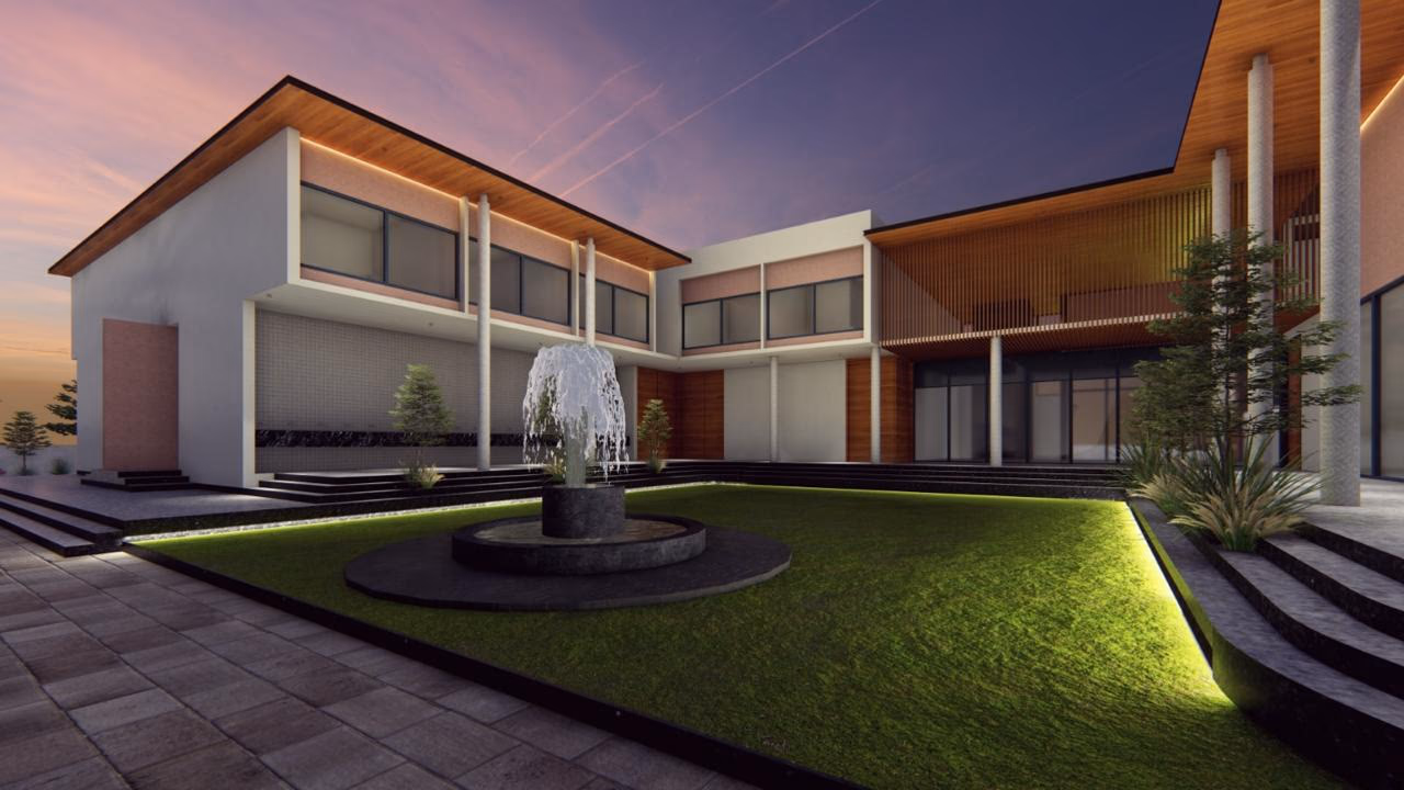 The Mahamaham Lawn, one of four spaces in the wedding hall at JS Grand, Kumbakonam