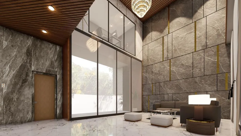 The arrival lobby and reception at JS Grand, Kumbakonam — 8