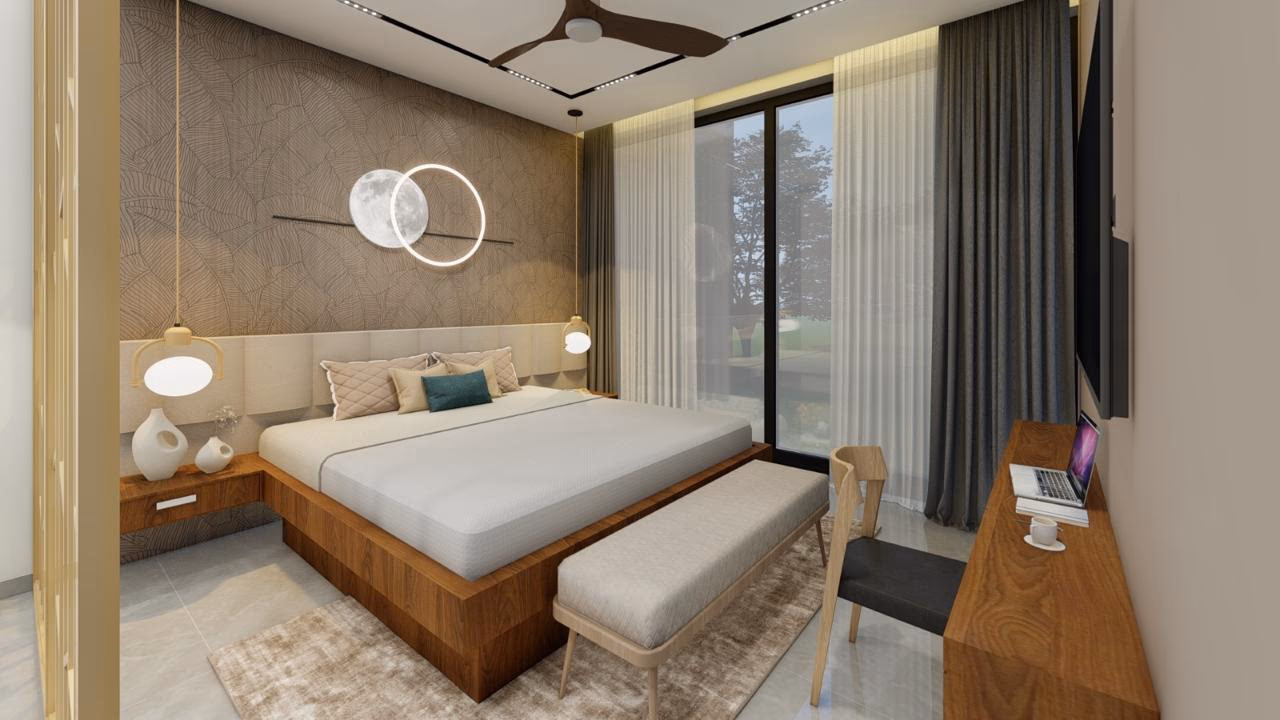 Groom's Suite — on-site accommodation at JS Grand wedding hall, Kumbakonam