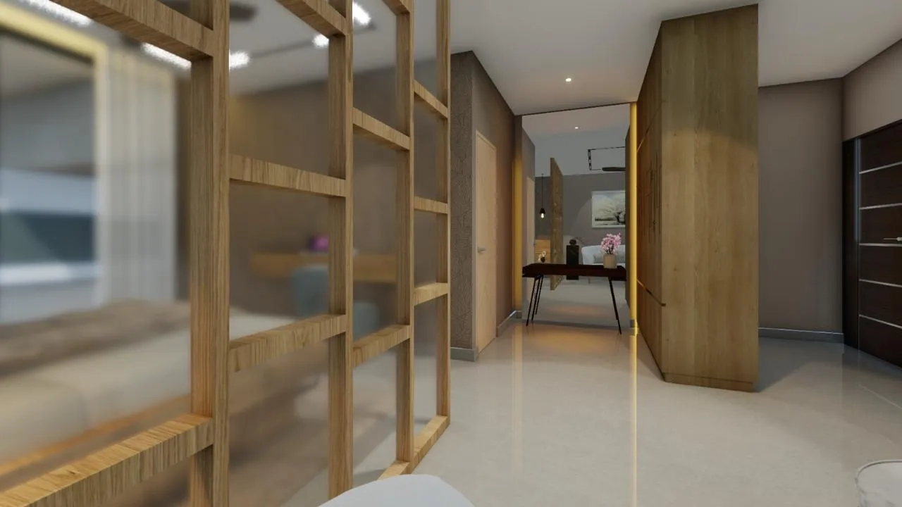 Guest room details and corridors at JS Grand, Kumbakonam — 5